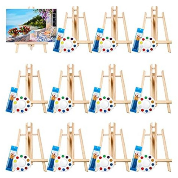 144-Piece Acrylic Painting Set with Easels