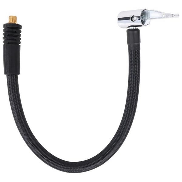 Flexible Car Tire Inflator Rubber Hose with Clip Dual Head