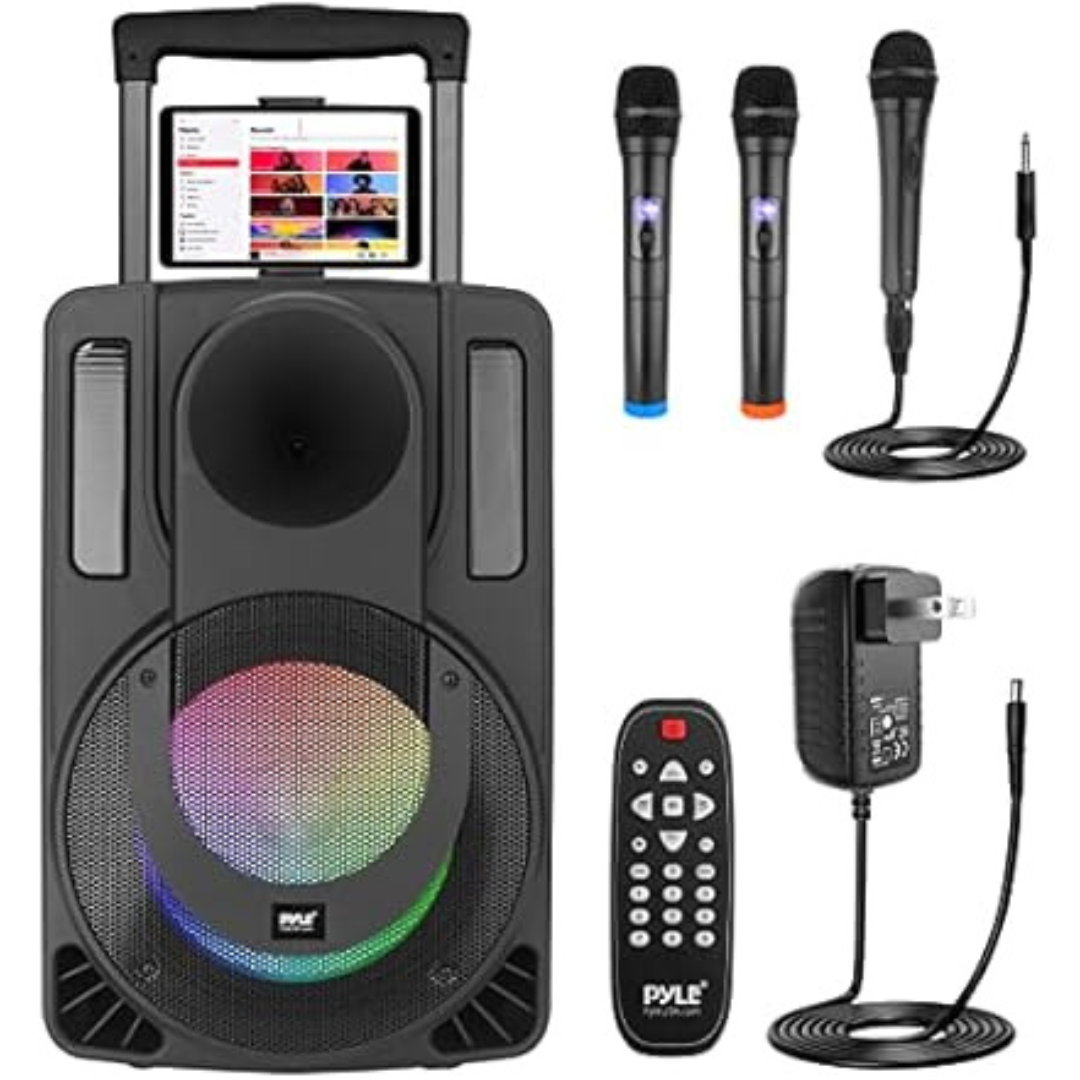 Pyle 10" Portable Wireless BT Streaming PA & Karaoke Party Speaker System