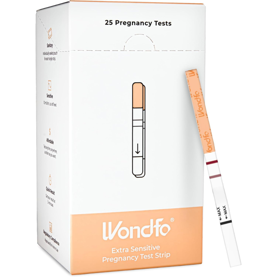 25 Pack Early Result Pregnancy Test Strips