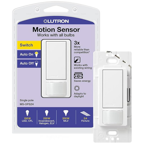 Lutron Maestro Motion Sensor Light Switch (White)