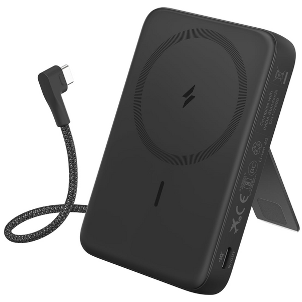 Anker Zolo 10000mAh Wireless Portable Magnetic Power Bank w/Built-in USB-C Cable