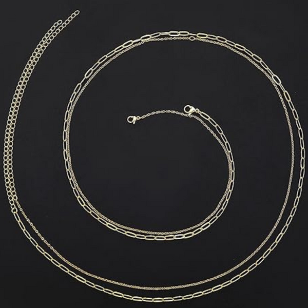 2 Pcs 18K Gold Plated Waist Chains (Valentine's Day Gift!)