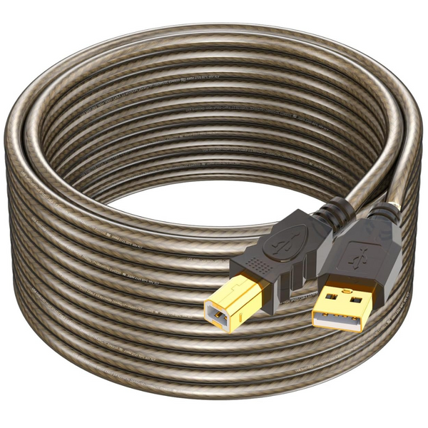 25ft USB 2.0 Printer Cable