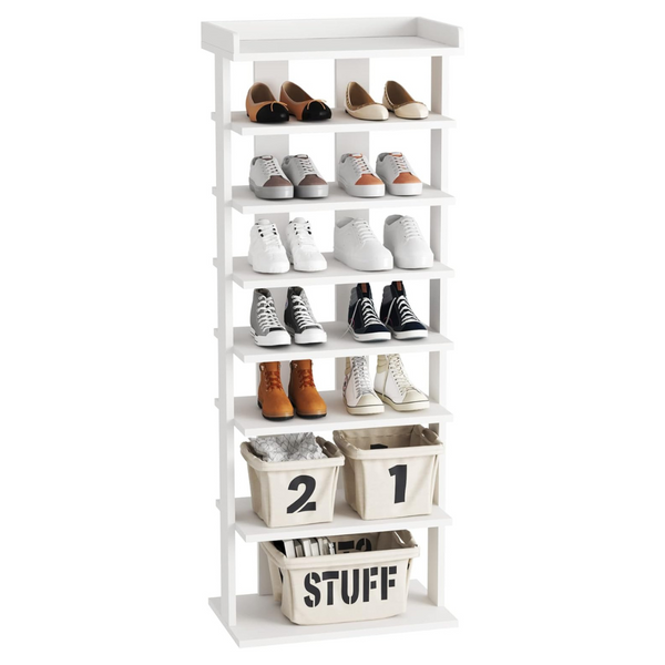 Homfort 7-Tier Double Rows Shoe Shelf