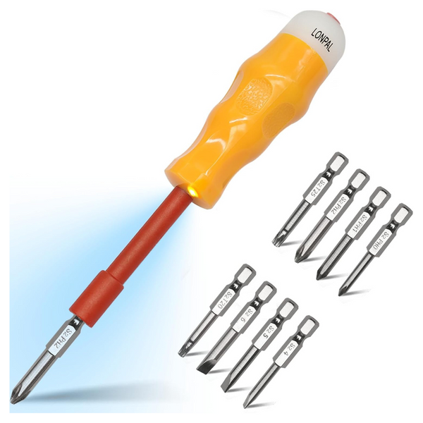 9-Piece Lighted Insulated Screwdriver Set