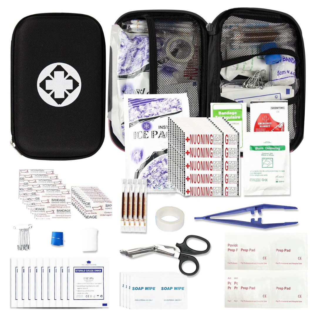 276-Piece Small Travel First Aid Kit Supplies (Various)