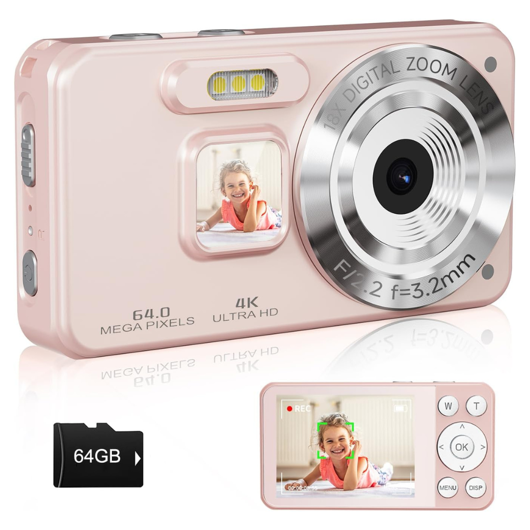 MINIBEAR A-56 64MP 4K UHD Autofocus 18X Zoom Video Digital Camera