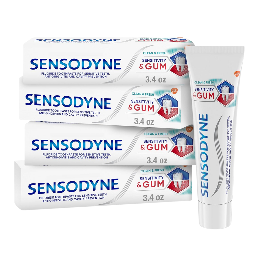 4-Count Sensodyne Sensitivity & Gum Sensitive Toothpaste