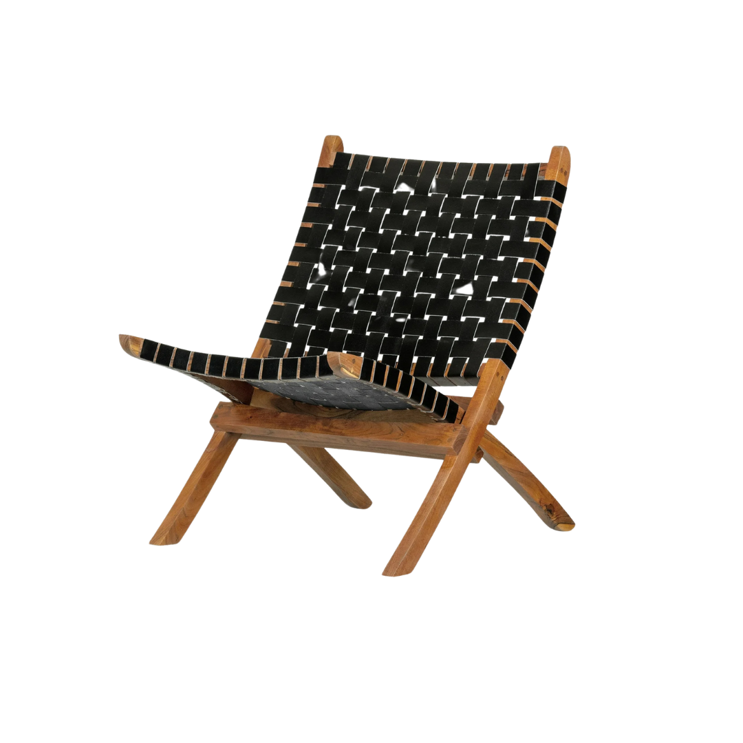 South Shore Balka Woven Leather Lounge Chair