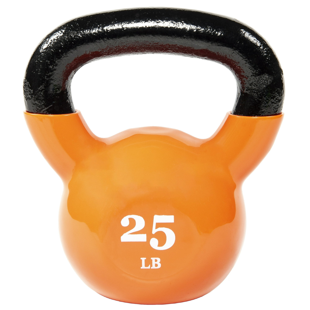 Fitvids All-Purpose Color Vinyl Coated Kettlebell (25lbs)