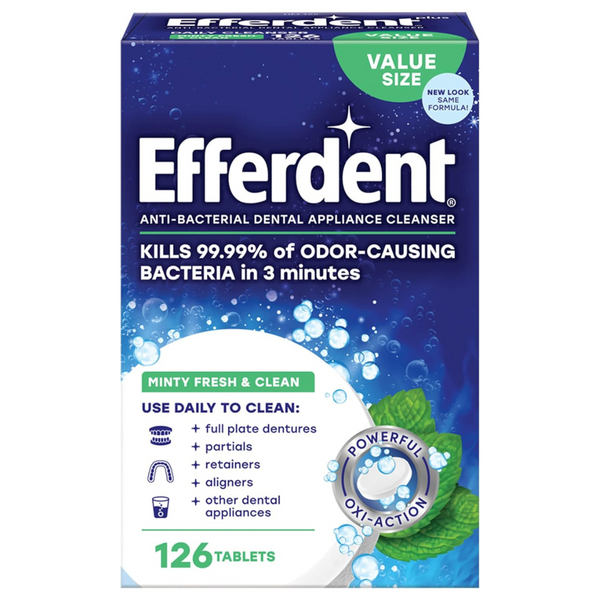 126-Count Efferdent Retainer Denture Cleaning Tablets