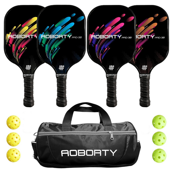 4-Pack Pickleball Paddles USAPA Light Graphite Premium Rackets