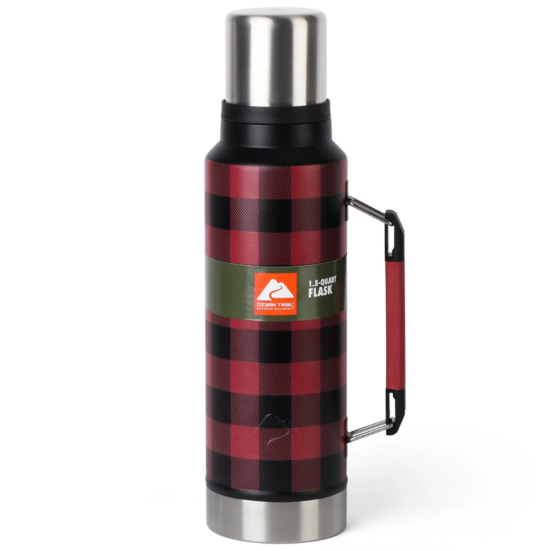 Ozark Trail 1.5qt Double-Walled Stainless Steel Water (2 Colors)