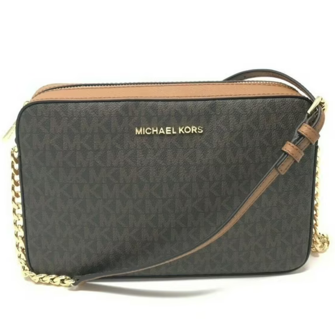 Michael Kors Leather Crossbody (Brown)