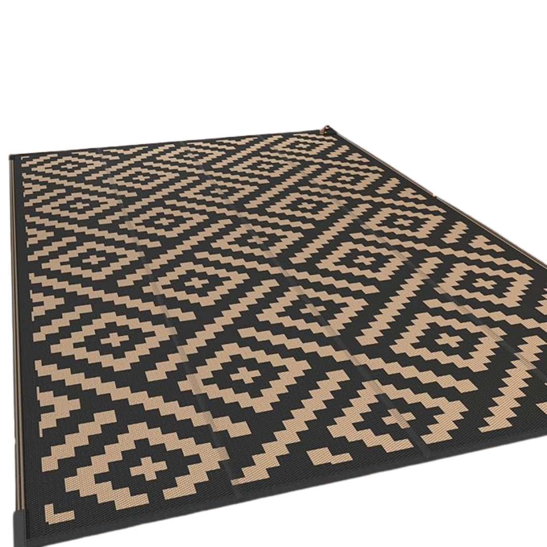 4'x6' Waterproof Plastic Straw Rug