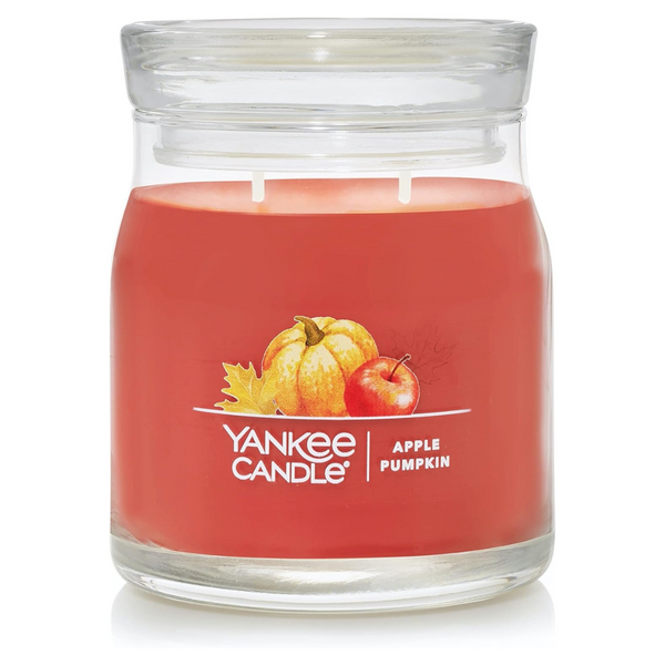 Yankee Candle Apple Pumpkin Scented Signature 13oz Medium Jar 2-Wick Candle