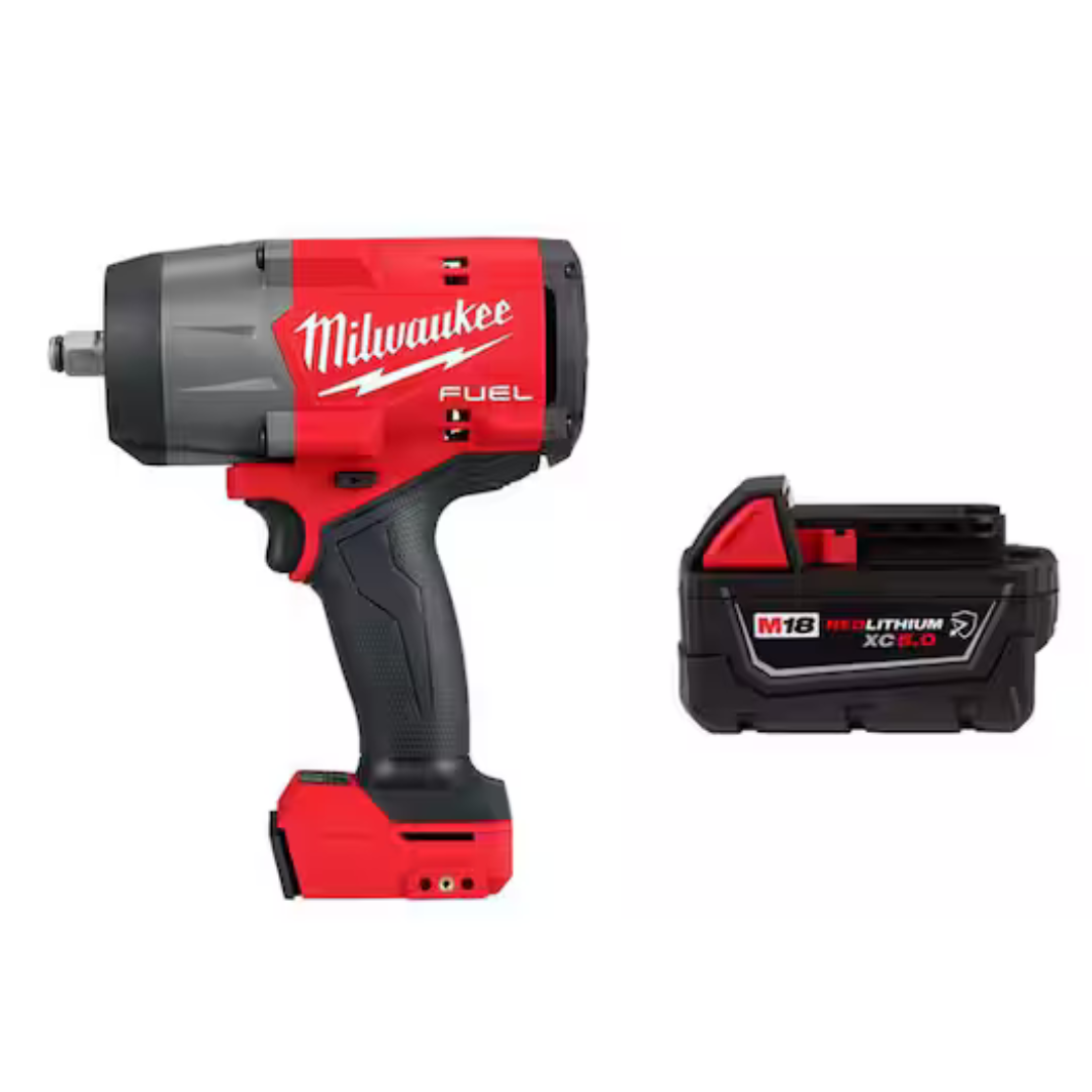 Milwaukee M18 FUEL 18V Li-Ion Brushless Cordless Wrench W/5.0 Ah Battery