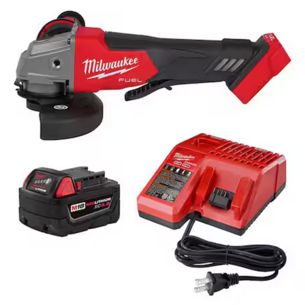 Milwaukee M18 FUEL 18V Li-Ion Brushless Cordless Grinder And Starter Kit