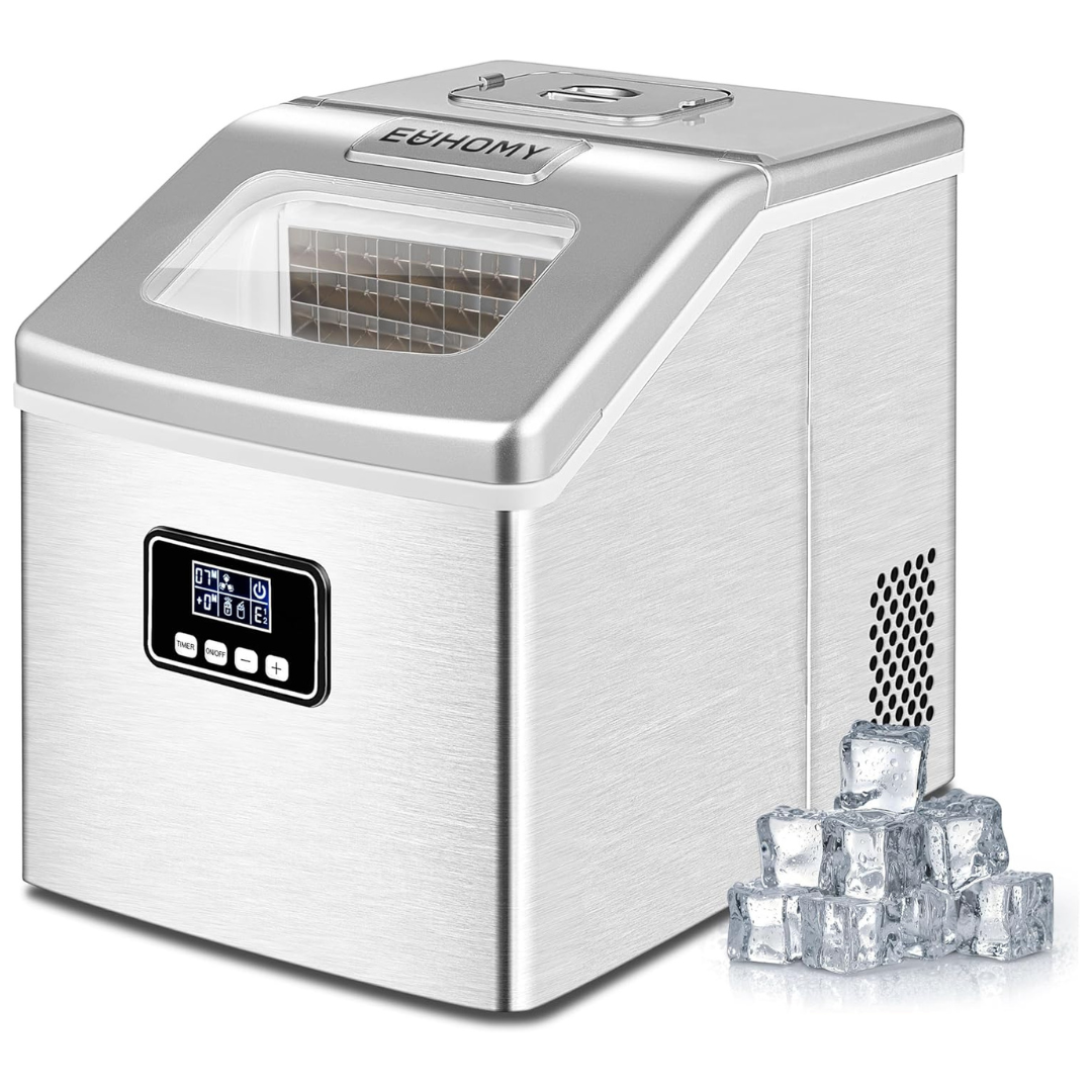 Euhomy Countertop Ice Maker Machine with Ice Scoop & Basket [Used - Acceptable]