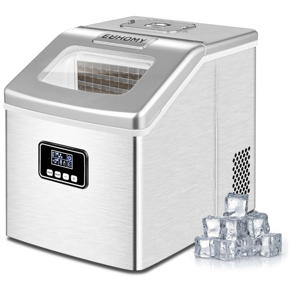 Euhomy Countertop Ice Maker Machine with Ice Scoop & Basket [Used - Acceptable]