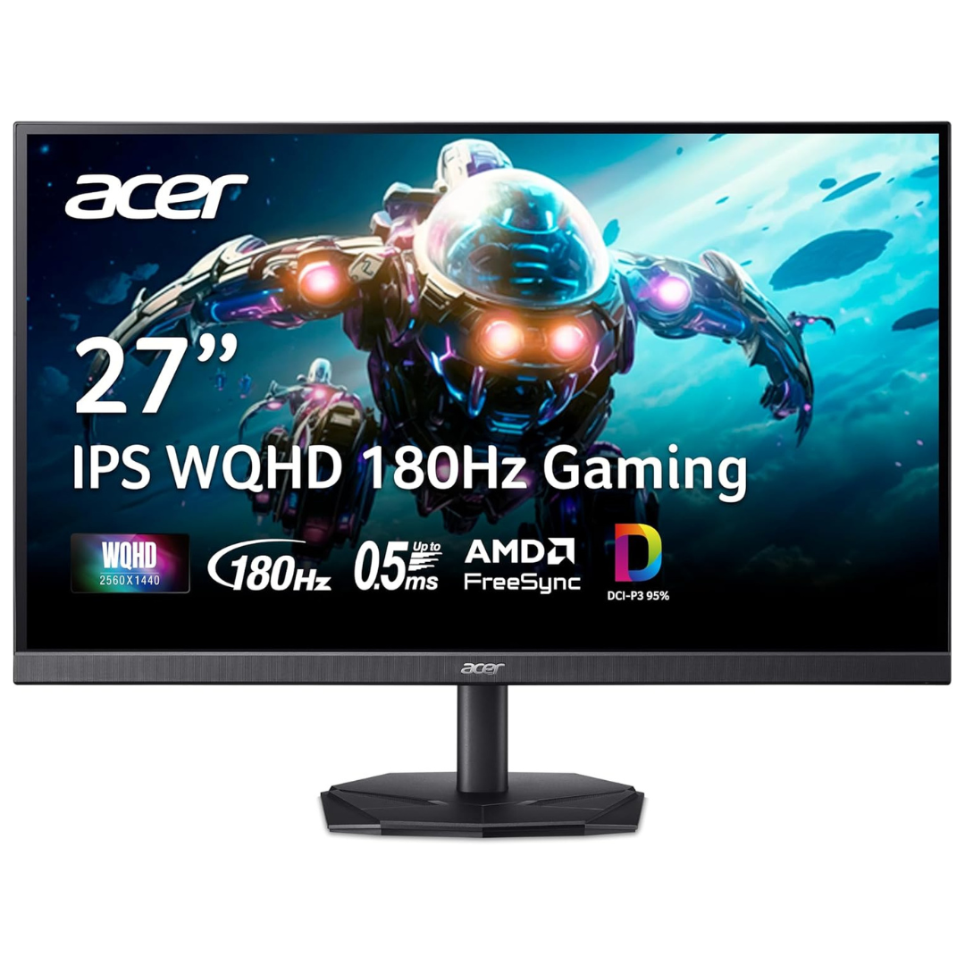 Acer Nitro KG271U 27" WQHD 180Hz 0.5ms HDR IPS Freesync Gaming Monitor