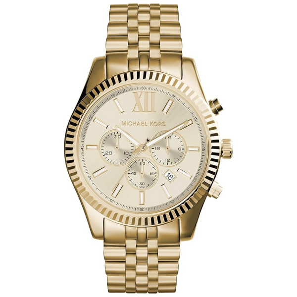 Michael Kors Men's Lexington Chronograph Gold-Tone Stainless Steel Watch