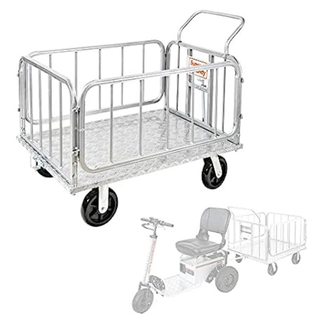 SuperHandy Cargo Trailer 1200 lbs Capacity Heavy-Duty Utility Cart