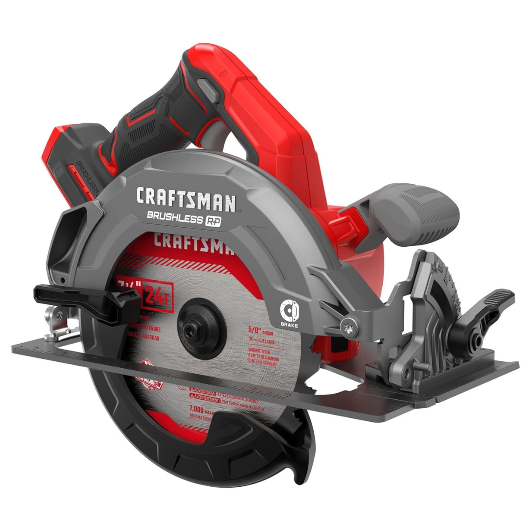 CRAFTSMAN V20 RP Cordless Circular Saw, 7-1/4 Inch, Bare Tool Only