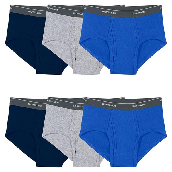 6-Pack Fruit Of The Loom Mens Tag-free Cotton Briefs Underwear