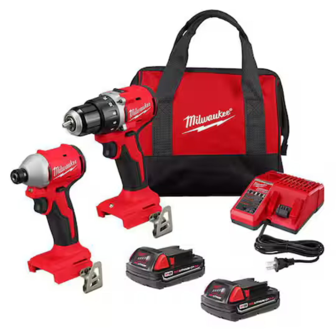 Milwaukee M18 Compact Brushless 2-Tool Combo Kit