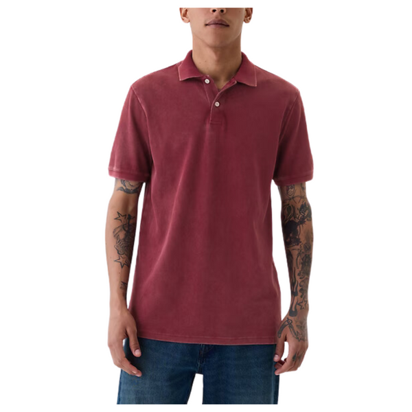 Gap Men's Washed Pique Polo Shirt (2 Colors)