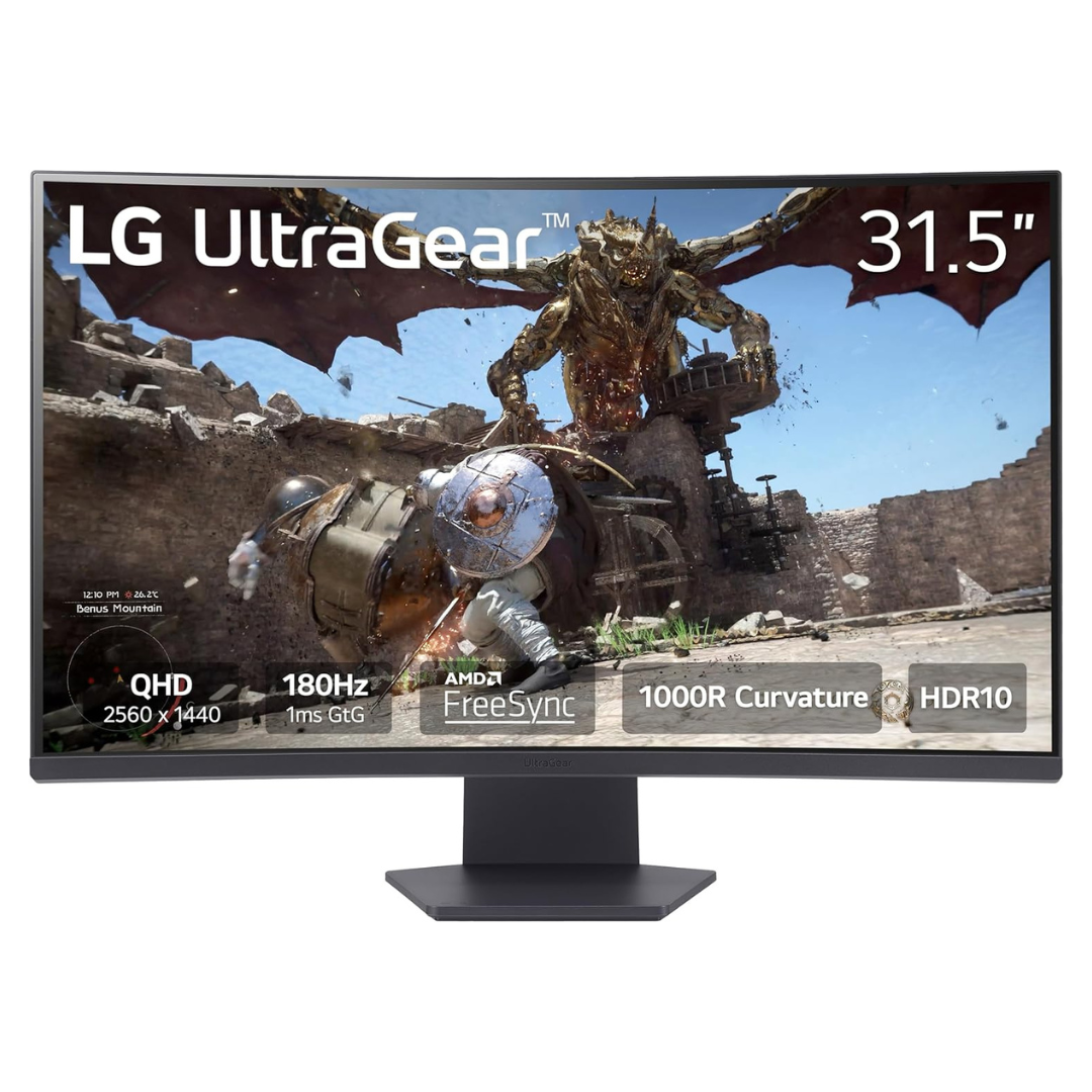 LG UltraGear 31.5" WQHD VA Gaming Monitor