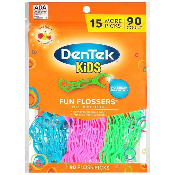 90-Count DenTek Kids Fun Flossers (Wild Fruit)