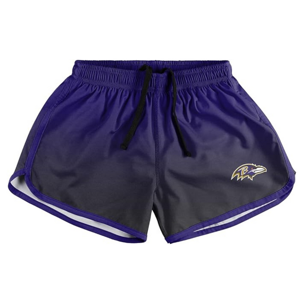 FOCO Baltimore Ravens NFL Women's Gradient Running Shorts