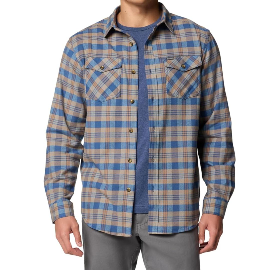 Columbia Men's Bearmouth Springs Roll Up Long Sleeve Flannel Shirt