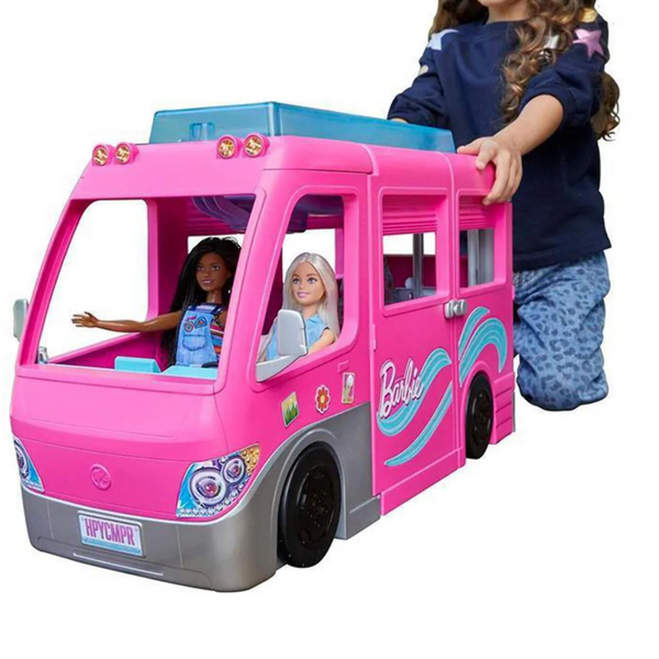 Barbie Dream Camper Doll Playset with 60 Accessories