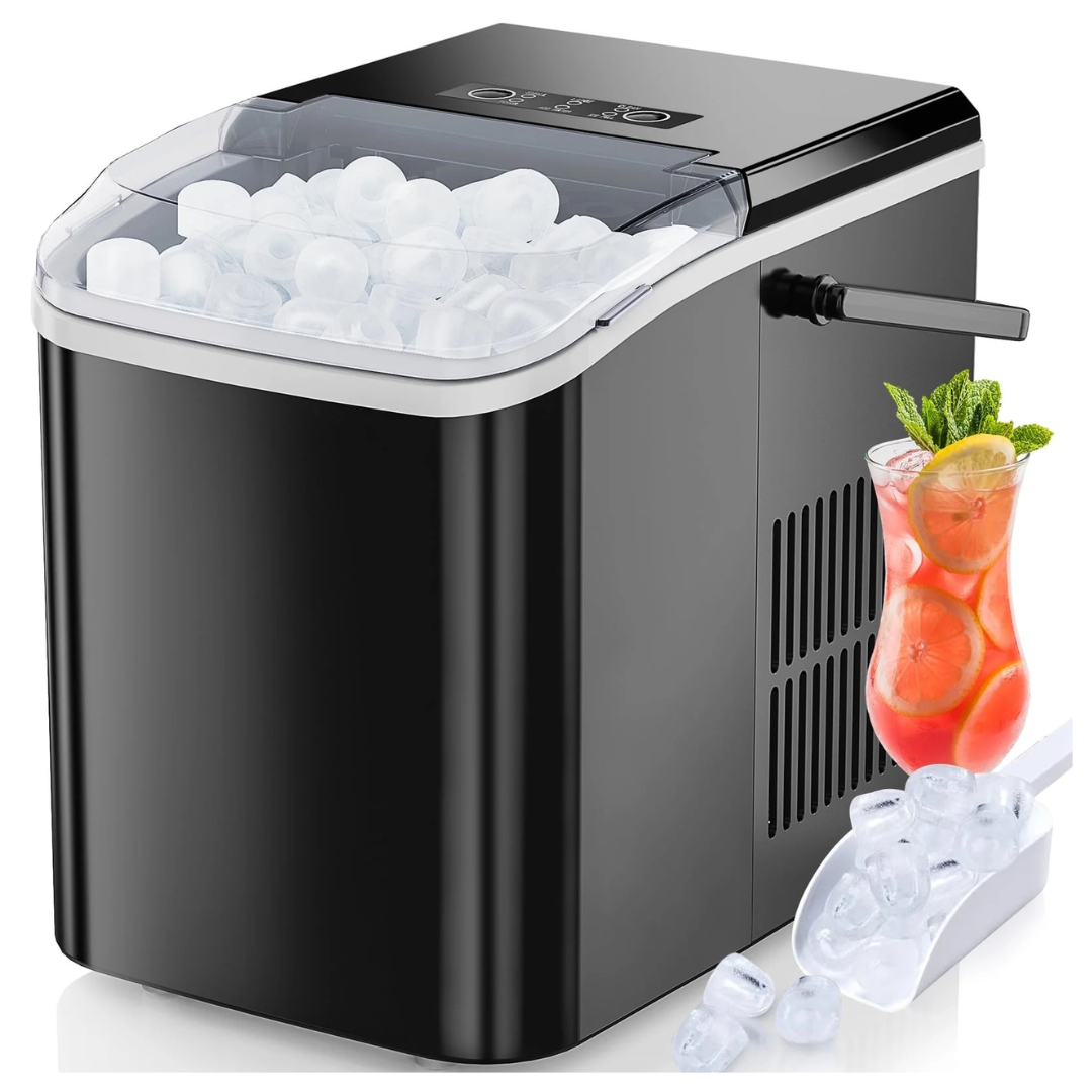 EDX Self-Cleaning Portable Ice Maker Machine (4 Colors)