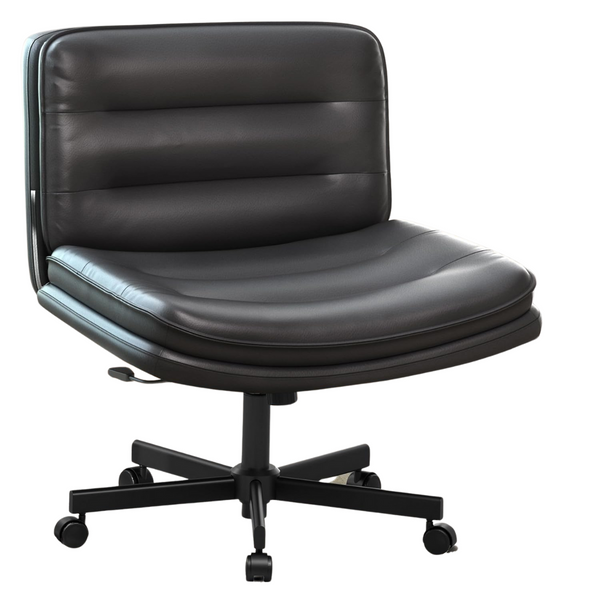 Height Adjustable Criss Cross Comfy Desk Chair With Wheels