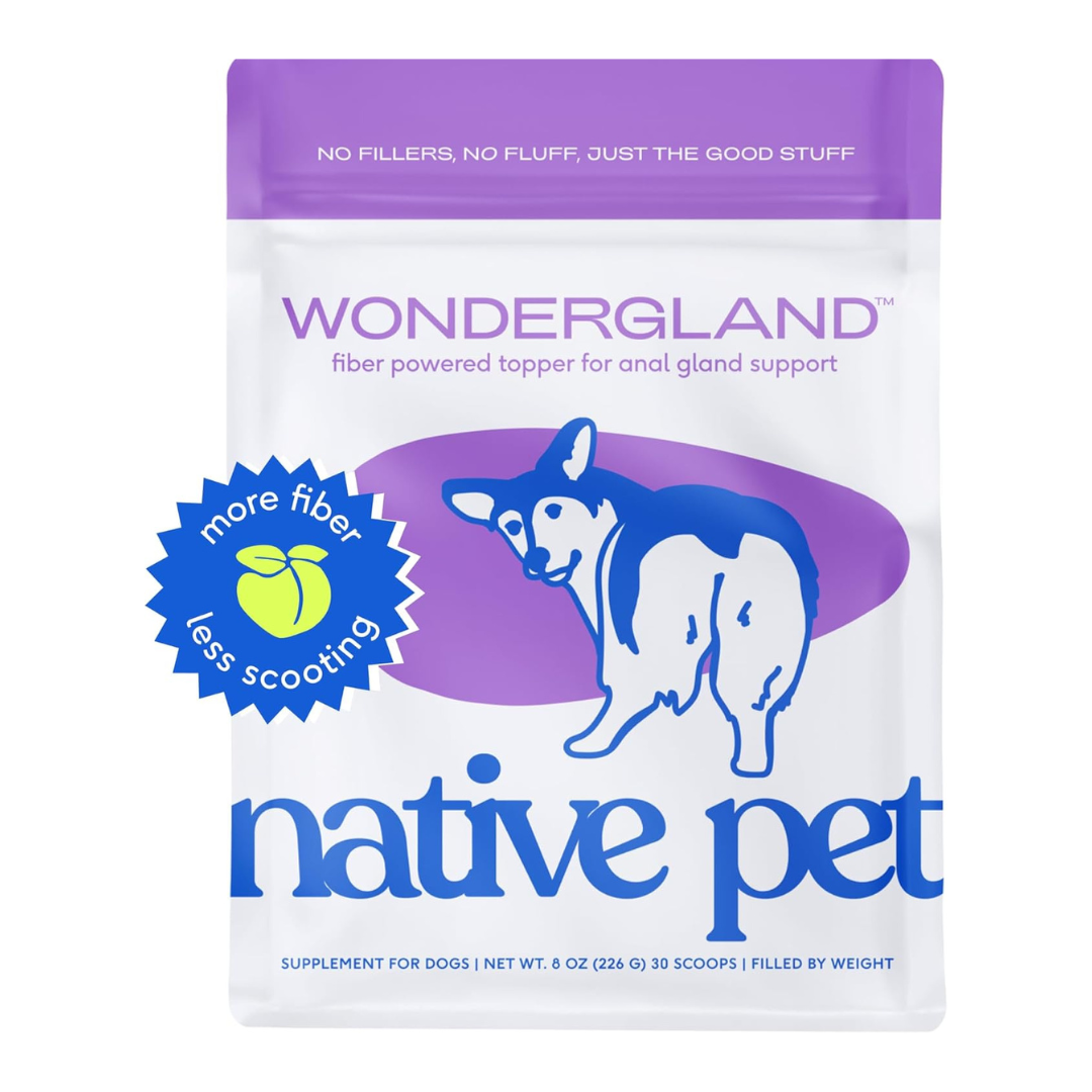 Native Pet WonderGland Anal Gland Supplement For Dogs ,30 Servings