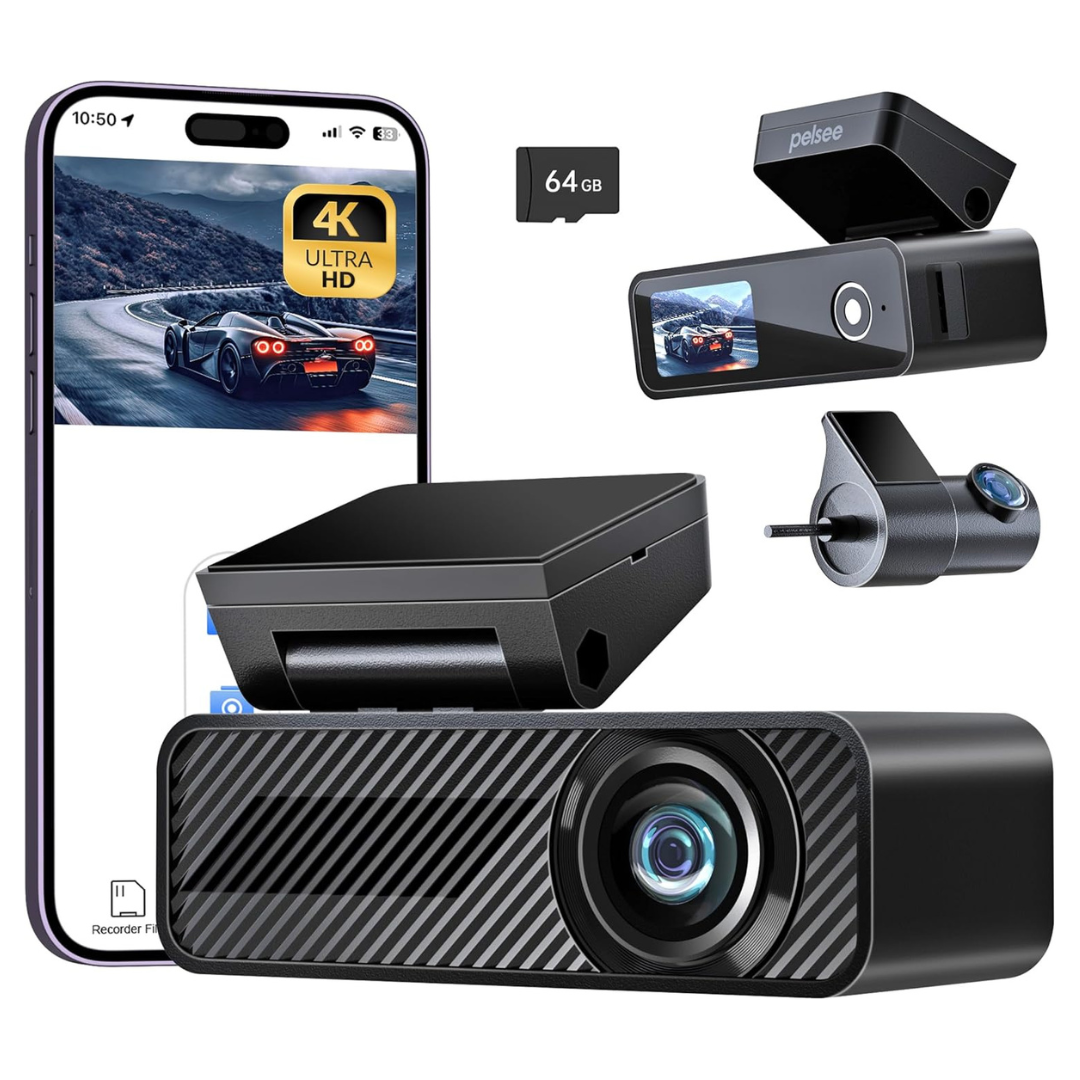 4K+1080P Front & Rear Dual Dash Camera