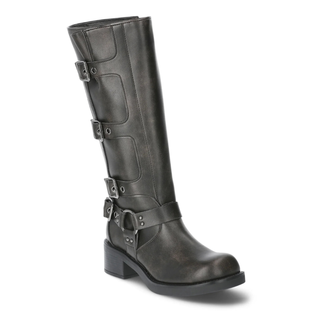 Madden NYC Women's Tall Moto Buckle Boots