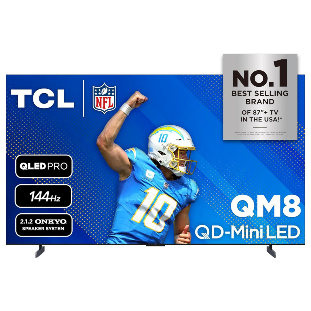 TCL 98QM851G 98" 4K HDR Smart Mini-LED QLED Google TV (2024)