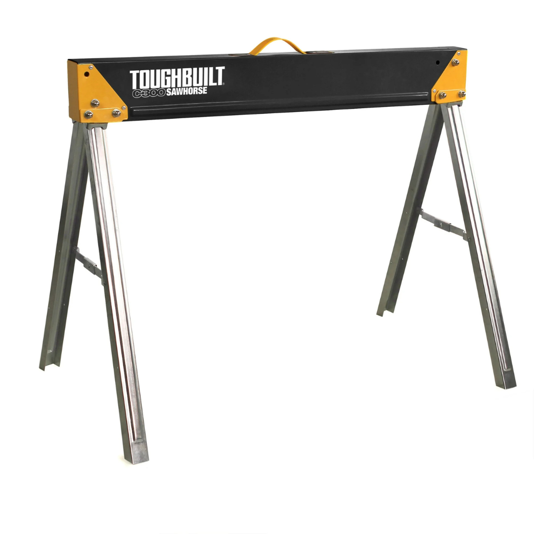 TOUGHBUILT C300 36"W x 28.5"H Steel Saw Horse (1100-lb Capacity)