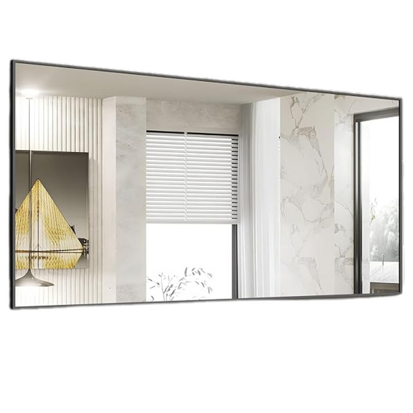 30" x 60" Large Metal Framed Wall Mounted Rectangle Mirror