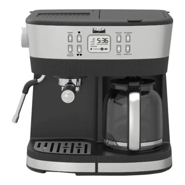 Bella Pro Series Combo 19-Bar Espresso and 10-Cup Drip Coffee Maker