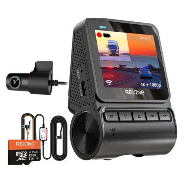 Rexing V1P Flex X4 4K WiFi Dual Dash Cam