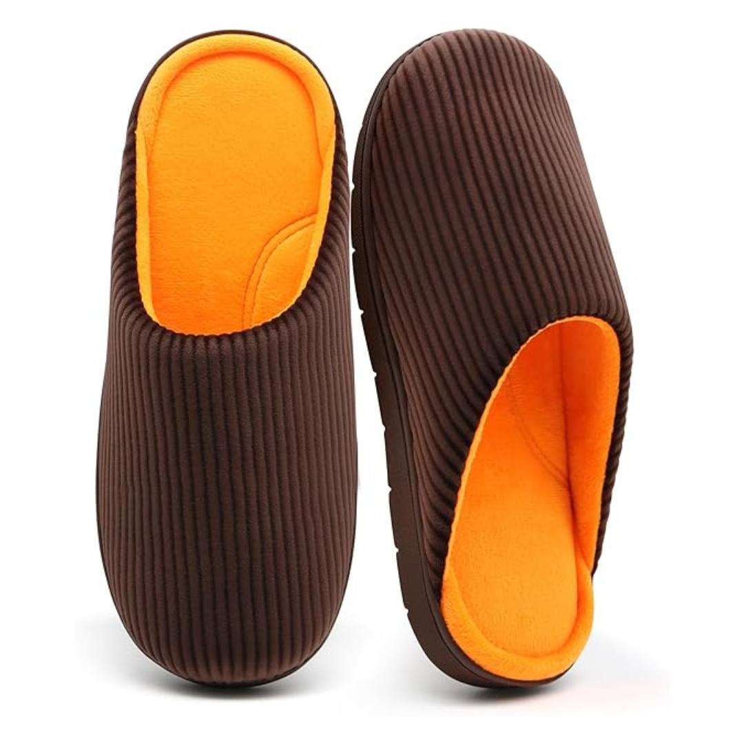 Men's Comfy Non-slip Sole Two-Tone House Slipper (4 Colors)