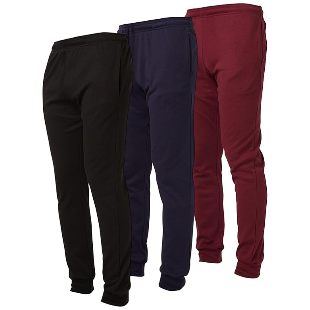 3-Pack Ultra Performance Kids Clothes Active Soft Fleece Joggers