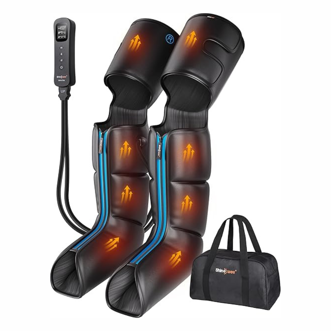 Shine Well Leg Massager With Heat And Compression